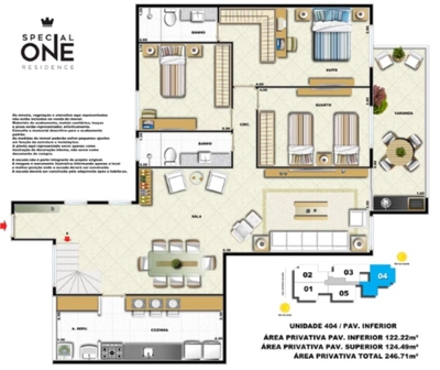 Apartamento, 2 quartos, 74 m² - Foto 3