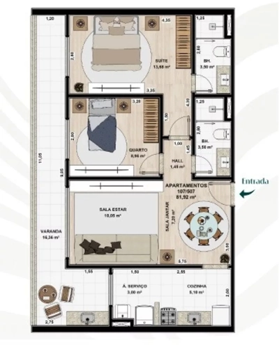 Apartamento, 3 quartos, 132 m² - Foto 4