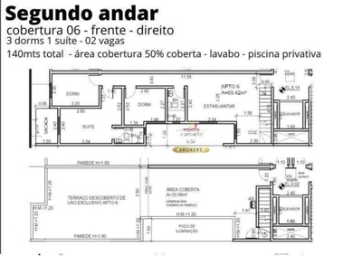 Cobertura, 3 quartos, 140 m² - Foto 3