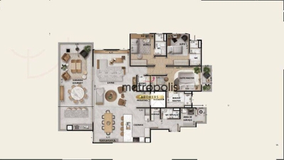 Apartamento, 3 quartos, 195 m² - Foto 3