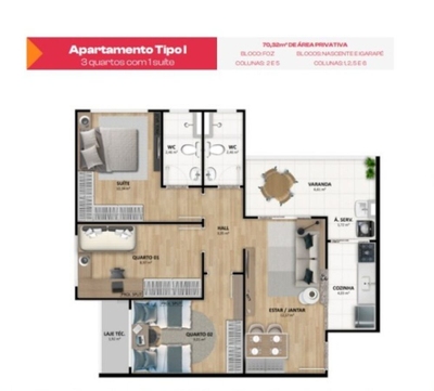 Apartamento, 2 quartos, 58 m² - Foto 4