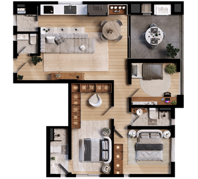 Apartamento, 3 quartos, 86 m² - Foto 4