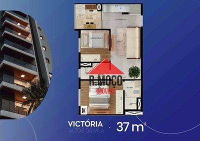 Apartamento, 2 quartos, 37 m² - Foto 3