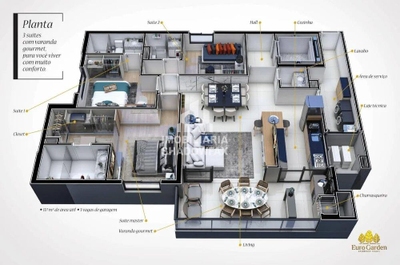 Apartamento, 3 quartos, 117 m² - Foto 2