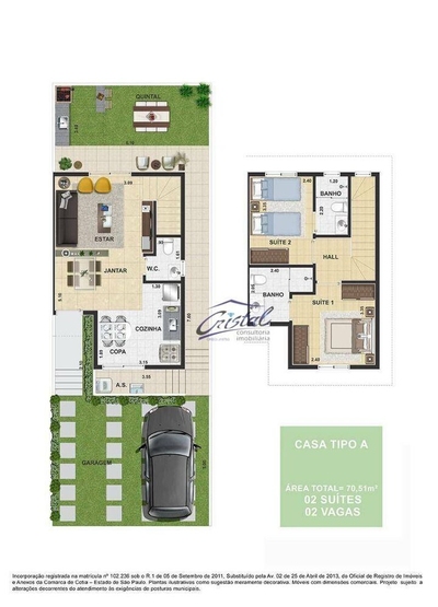 Casa de Condomínio, 2 quartos - Foto 5