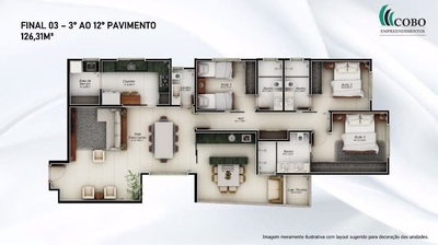 Apartamento, 3 quartos, 1 m² - Foto 3