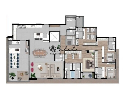 Apartamento, 4 quartos, 299 m² - Foto 1