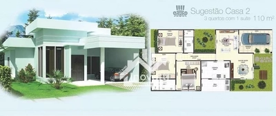 Casa de Condomínio, 3 quartos - Foto 1