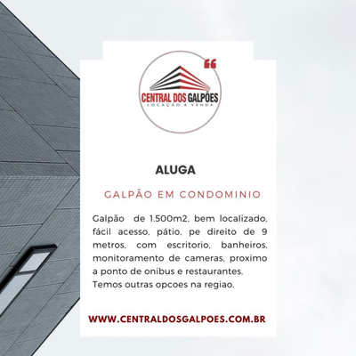 Depósito-Galpão, 1500 m² - Foto 1