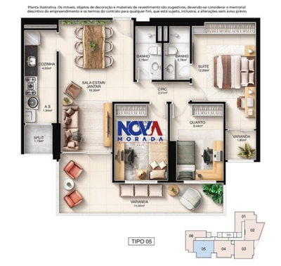 Apartamento, 3 quartos, 78 m² - Foto 3