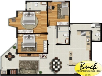 Apartamento, 3 quartos, 119 m² - Foto 3