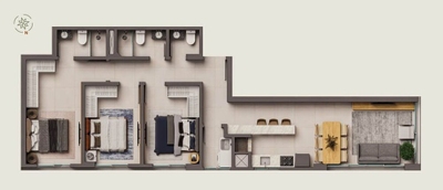 Apartamento, 2 quartos, 124 m² - Foto 3