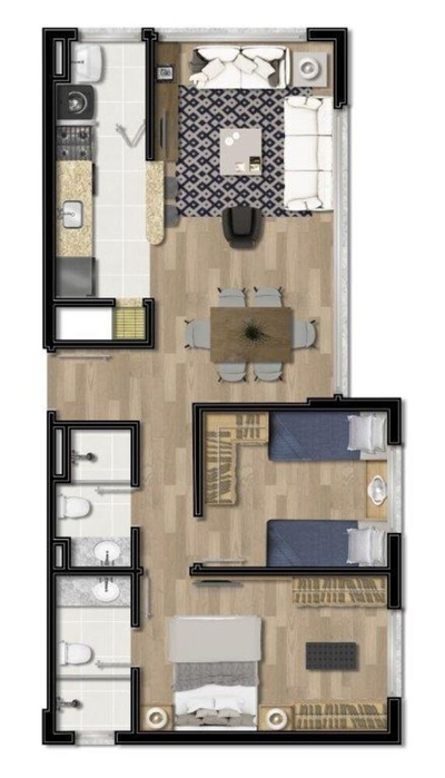 Apartamento, 2 quartos, 60 m² - Foto 5