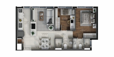 Cobertura, 3 quartos, 93 m² - Foto 2