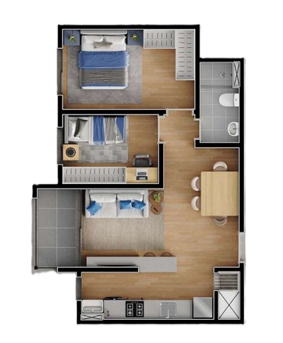 Apartamento, 2 quartos, 57 m² - Foto 5