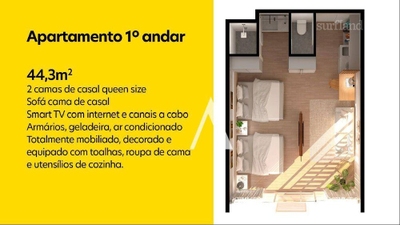 Apartamento, 1 quarto, 44 m² - Foto 2