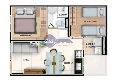 Apartamento, 2 quartos, 30 m² - Foto 2