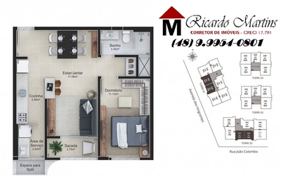 Apartamento, 3 quartos, 69 m² - Foto 1