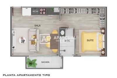Apartamento, 1 quarto, 38 m² - Foto 4