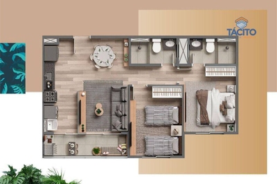 Apartamento, 2 quartos, 47 m² - Foto 4