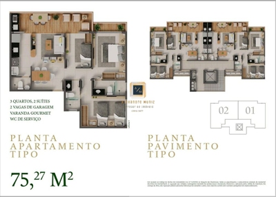 Apartamento, 3 quartos, 75 m² - Foto 3