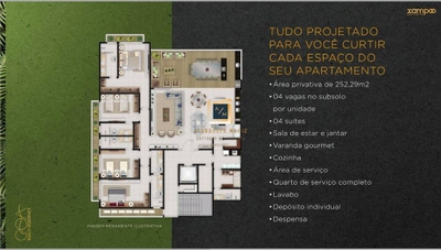 Apartamento, 4 quartos, 252 m² - Foto 4
