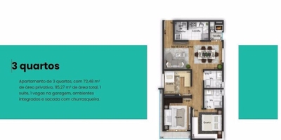 Apartamento, 3 quartos, 115 m² - Foto 3