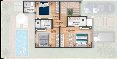 Casa, 3 quartos, 240 m² - Foto 2