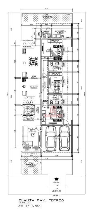 Casa, 3 quartos, 117 m² - Foto 2