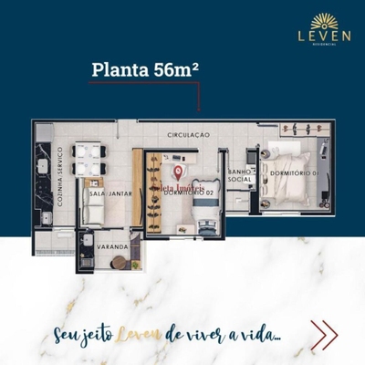 Apartamento, 3 quartos, 72 m² - Foto 1