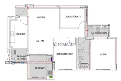 Apartamento, 3 quartos, 74 m² - Foto 2