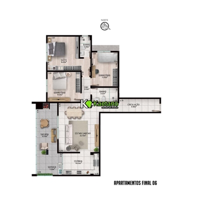 Apartamento, 3 quartos, 127 m² - Foto 3