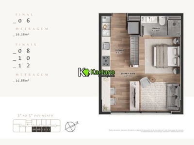 Apartamento, 1 quarto, 47 m² - Foto 1