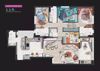 Apartamento, 3 quartos, 95 m² - Foto 5