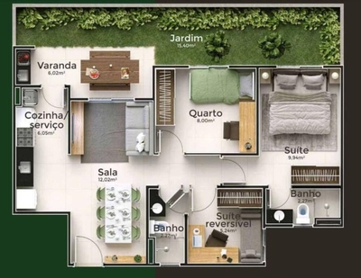Apartamento, 3 quartos, 60 m² - Foto 4