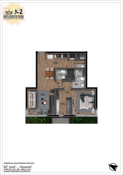 Apartamento, 1 quarto, 61 m² - Foto 3