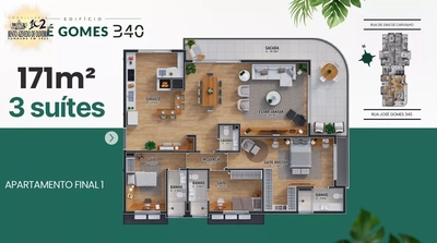 Apartamento, 3 quartos, 171 m² - Foto 5