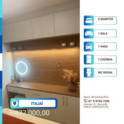 Apartamento, 2 quartos, 49 m² - Foto 1