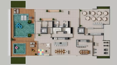 Apartamento, 2 quartos, 54 m² - Foto 2