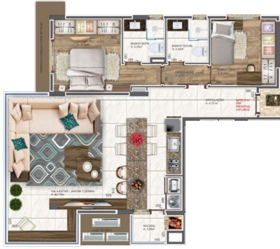 Apartamento, 2 quartos, 91 m² - Foto 5