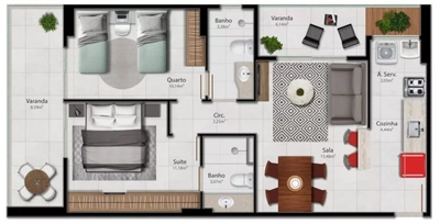 Apartamento, 2 quartos, 64 m² - Foto 5