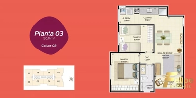 Apartamento, 2 quartos, 50 m² - Foto 3