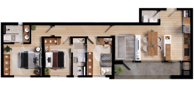 Apartamento, 3 quartos, 86 m² - Foto 3