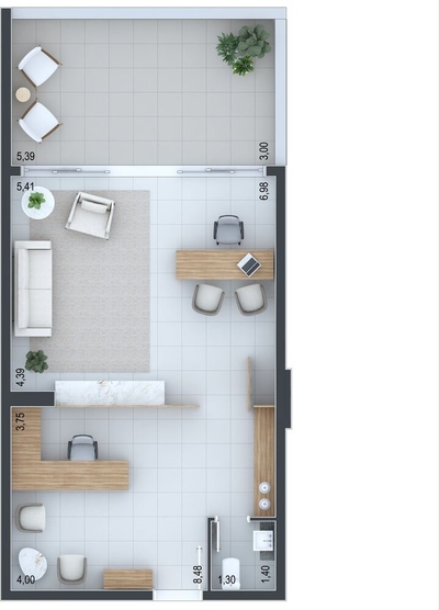 Sala-Conjunto, 72 m² - Foto 4