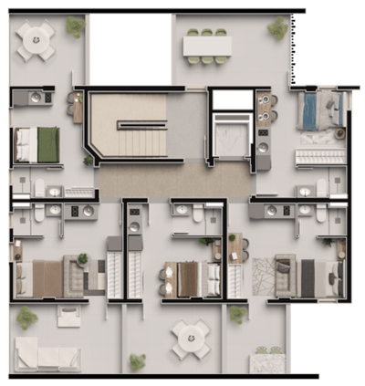 Apartamento, 1 quarto, 17 m² - Foto 3