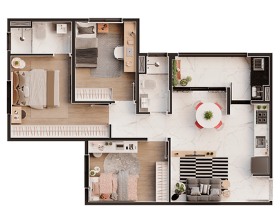 Apartamento, 2 quartos, 57 m² - Foto 4