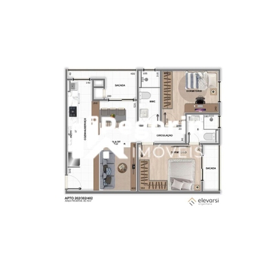 Apartamento, 3 quartos, 75 m² - Foto 2