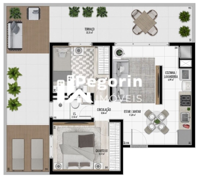 Apartamento, 2 quartos, 45 m² - Foto 5