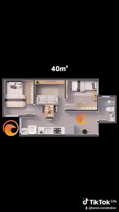 Apartamento, 1 quarto - Foto 2