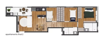 Apartamento, 3 quartos, 59 m² - Foto 4